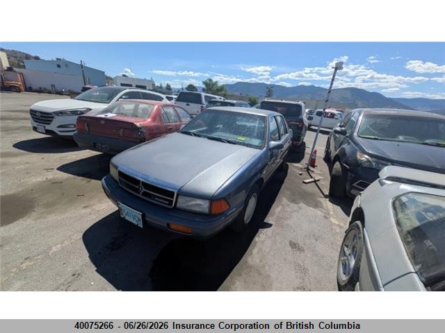 40075266 :رقم المزاد ، 1B3BA4630MF671297 vin ، 1991 Dodge Spirit مزاد بيع