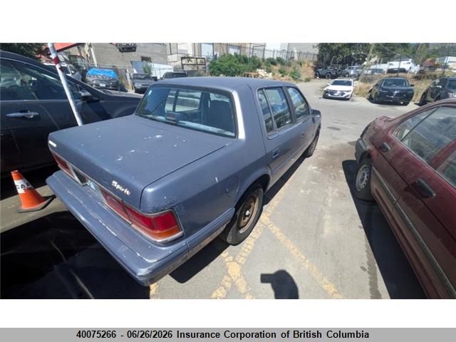 40075266 :رقم المزاد ، 1B3BA4630MF671297 vin ، 1991 Dodge Spirit مزاد بيع