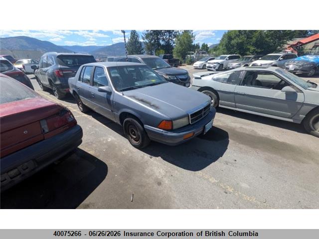 40075266 :رقم المزاد ، 1B3BA4630MF671297 vin ، 1991 Dodge Spirit مزاد بيع
