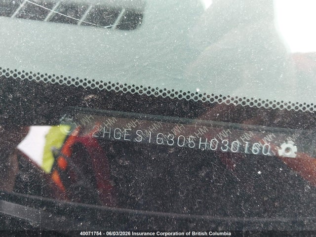 Aukcja sprzedaży 2005 Honda Civic Dx Vp, vin: 2HGES16305H030160, numer aukcji: 40071754