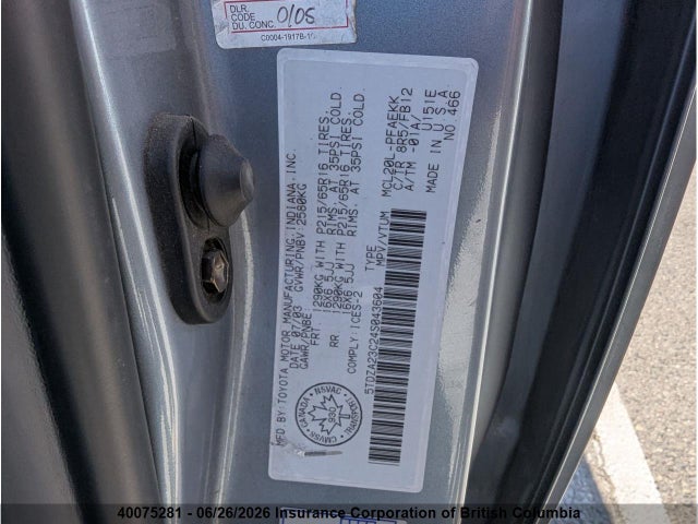 40075281 :رقم المزاد ، 5TDZA23C24S043604 vin ، 2004 Toyota Sienna Ce/le مزاد بيع