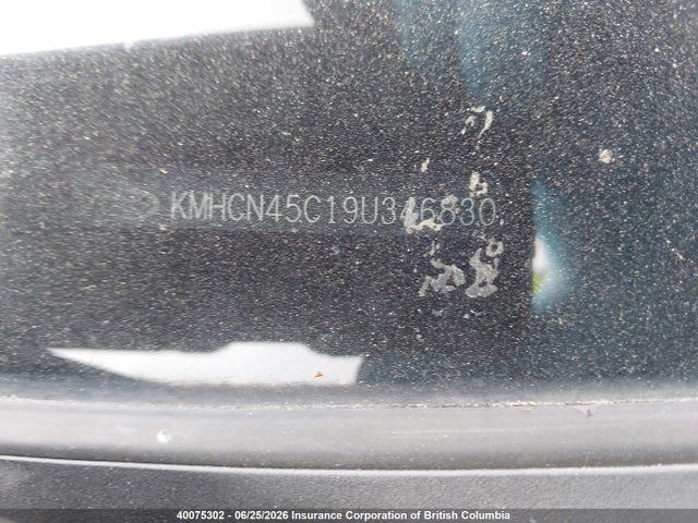 2009 Hyundai Accent Gls მანქანა იყიდება აუქციონზე, vin: KMHCN45C19U346830, აუქციონის ნომერი: 40075302