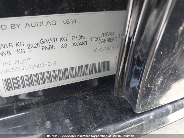 Audi A4 2014 WAUFFCFL4EN035207 Image 9