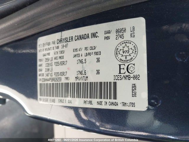 Продажа на аукционе авто 2008 Dodge Grand Caravan Sxt, vin: 2D8HN44P58R626259, номер лота: 40071260