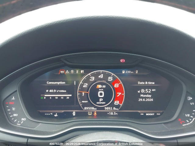 Auction sale of the 2019 Audi S5, vin: WAUP4AF50KA043226, lot number: 40075329