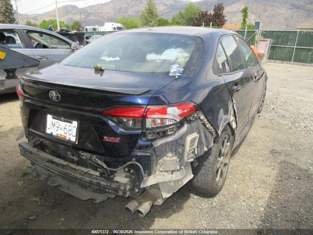 2020 Toyota Corolla Se/xse მანქანა იყიდება აუქციონზე, vin: 5YFB4RBE6LP003781, აუქციონის ნომერი: 40075372