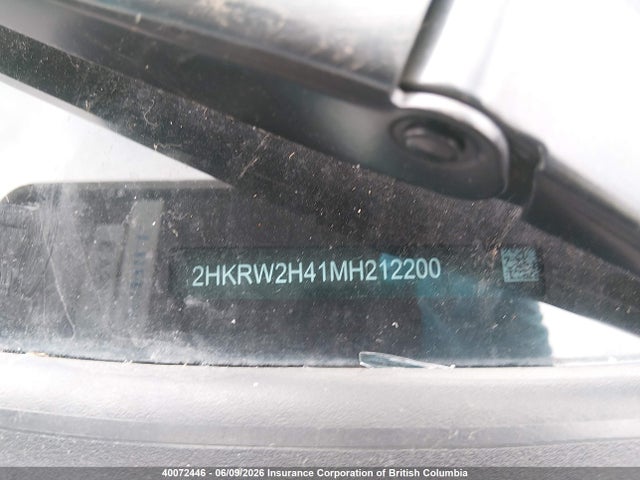 2021 Honda Cr-v Sport მანქანა იყიდება აუქციონზე, vin: 2HKRW2H41MH212200, აუქციონის ნომერი: 40072446