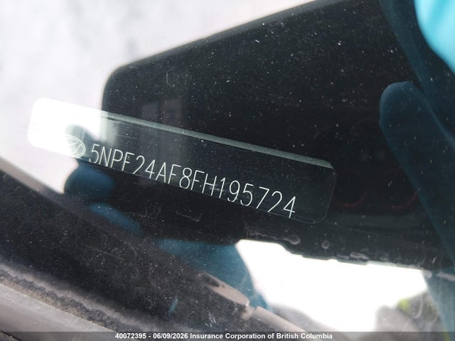 Aukcja sprzedaży 2015 Hyundai Sonata Se, vin: 5NPE24AF8FH195724, numer aukcji: 40072395
