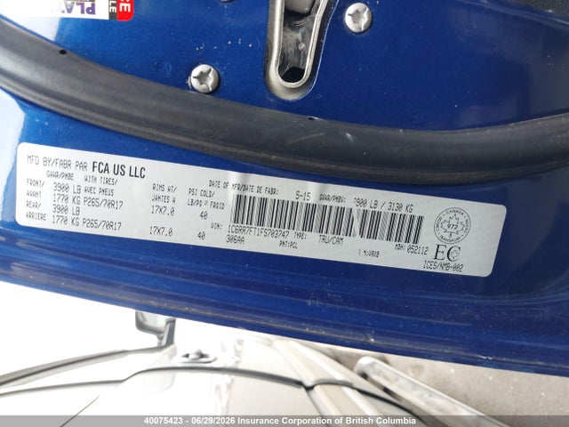 RAM 1500 St 2015 1C6RR7FT1FS703747 Image 9