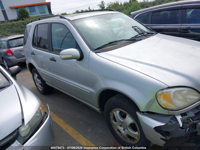 2002 Mercedes-benz Ml 320 მანქანა იყიდება აუქციონზე, vin: 4JGAB54E22A313495, აუქციონის ნომერი: 40075473