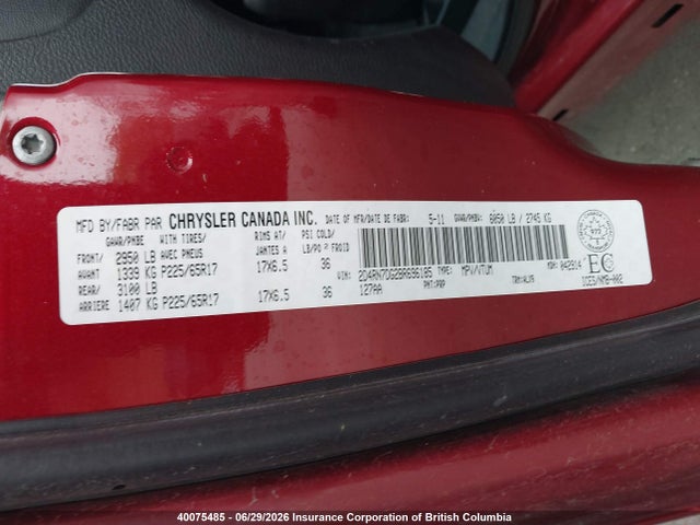 2011 Dodge Grand Caravan R/t მანქანა იყიდება აუქციონზე, vin: 2D4RN7DG2BR696185, აუქციონის ნომერი: 40075485