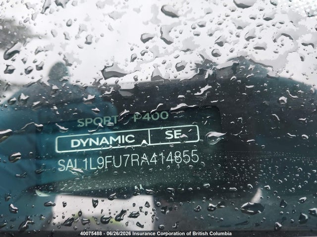 SAL1L9FU7RA414855 Land Rover Range Rover Sport Dynamic Se