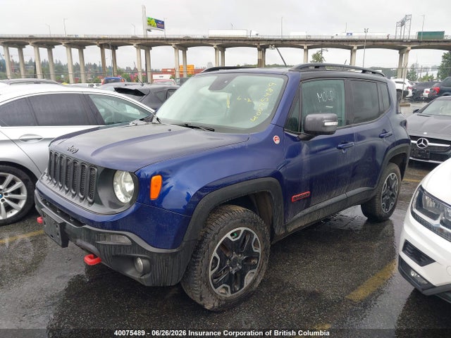 Продаж на аукціоні авто 2016 Jeep Renegade Trailhawk, vin: ZACCJBCT3GPE25065, номер лоту: 40075489