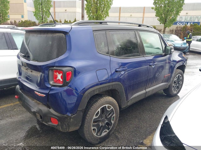 Продаж на аукціоні авто 2016 Jeep Renegade Trailhawk, vin: ZACCJBCT3GPE25065, номер лоту: 40075489