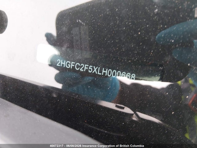 Aukcja sprzedaży 2020 Honda Civic Lx, vin: 2HGFC2F5XLH000668, numer aukcji: 40072317