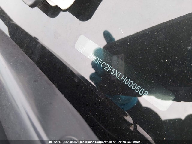 Aukcja sprzedaży 2020 Honda Civic Lx, vin: 2HGFC2F5XLH000668, numer aukcji: 40072317