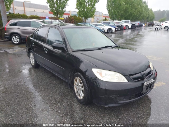 2005 Honda Civic მანქანა იყიდება აუქციონზე, vin: 2HGES166X5H001615, აუქციონის ნომერი: 40075500