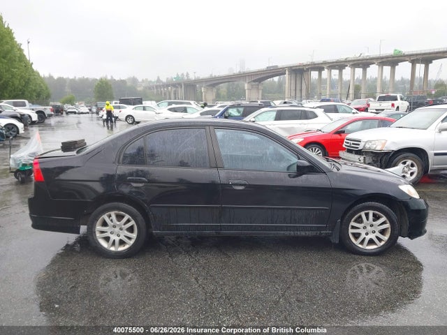 2005 Honda Civic მანქანა იყიდება აუქციონზე, vin: 2HGES166X5H001615, აუქციონის ნომერი: 40075500