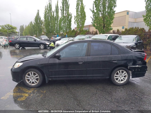 2005 Honda Civic მანქანა იყიდება აუქციონზე, vin: 2HGES166X5H001615, აუქციონის ნომერი: 40075500