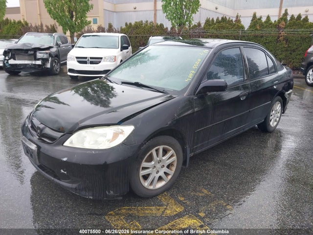 2005 Honda Civic მანქანა იყიდება აუქციონზე, vin: 2HGES166X5H001615, აუქციონის ნომერი: 40075500