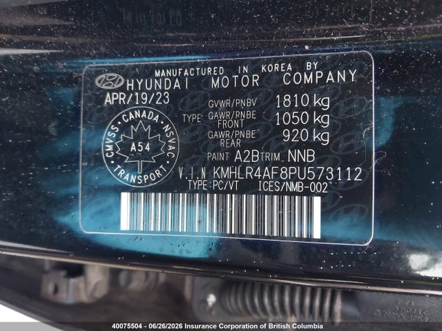 40075504 :رقم المزاد ، KMHLR4AF8PU573112 vin ، 2023 Hyundai Elantra N Line Unlimited Dct مزاد بيع