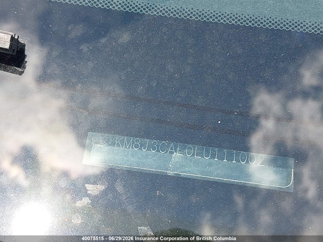 40075515 :رقم المزاد ، KM8J3CAL0LU111002 vin ، 2020 Hyundai Tucson Luxury مزاد بيع
