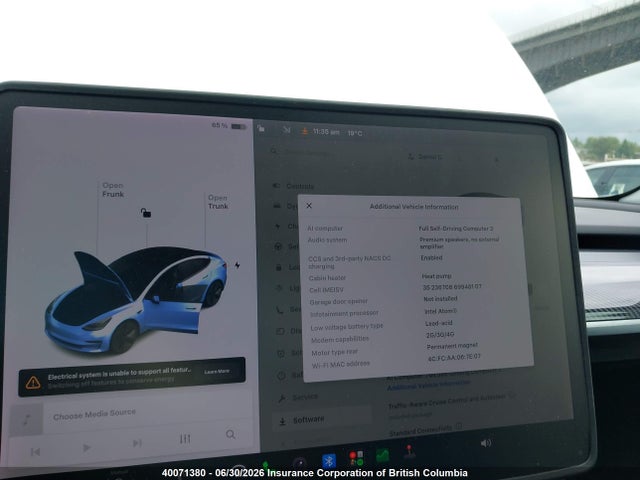 5YJ3E1EAXMF847833 Tesla MODEL 3