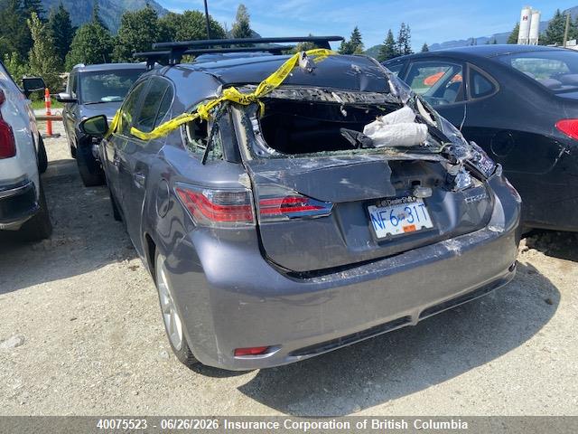 40075523 :رقم المزاد ، JTHKD5BH3D2140551 vin ، 2013 Lexus Ct 200 مزاد بيع