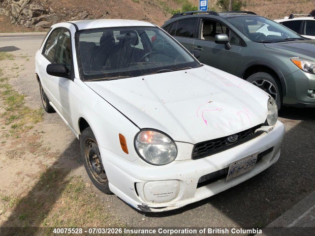 40075528 :رقم المزاد ، JF1GG65552H811210 vin ، 2002 Subaru Impreza Ts مزاد بيع