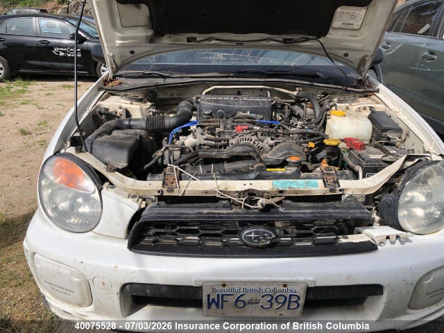 Aukcja sprzedaży 2002 Subaru Impreza Ts, vin: JF1GG65552H811210, numer aukcji: 40075528