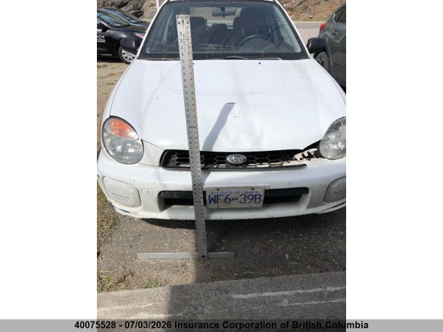 Aukcja sprzedaży 2002 Subaru Impreza Ts, vin: JF1GG65552H811210, numer aukcji: 40075528