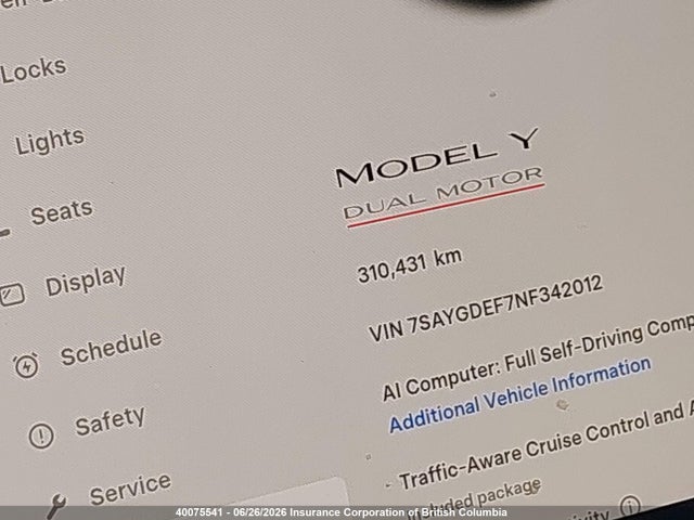 Aukcja sprzedaży 2022 Tesla Model Y, vin: 7SAYGDEF7NF342012, numer aukcji: 40075541