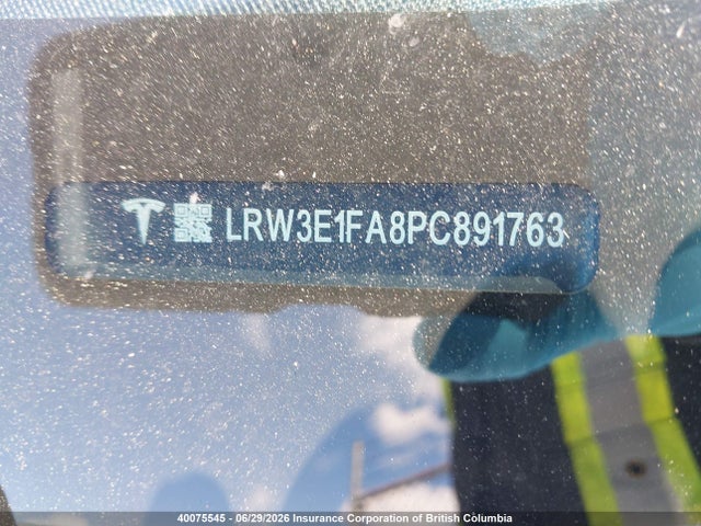 40075545 :رقم المزاد ، LRW3E1FA8PC891763 vin ، 2023 Tesla Model 3 مزاد بيع