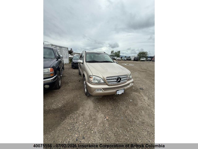 2005 Mercedes-benz Ml 350 მანქანა იყიდება აუქციონზე, vin: 4JGAB57E55A532306, აუქციონის ნომერი: 40075556