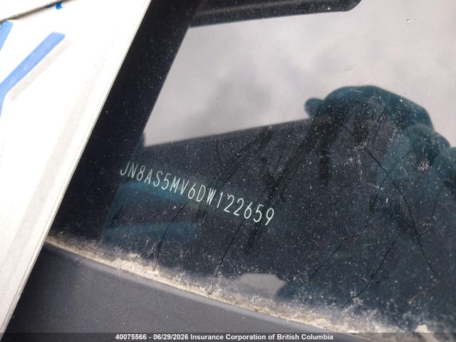 2013 Nissan Rogue მანქანა იყიდება აუქციონზე, vin: JN8AS5MV6DW122659, აუქციონის ნომერი: 40075566