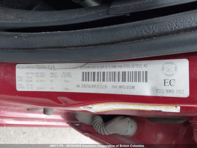 Fiat 500l Lounge 2015 ZFBCFACH9FZ035291 Image 9