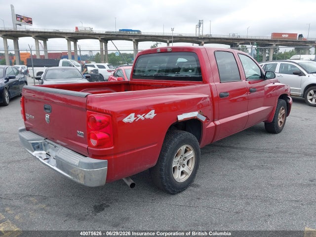 2006 Dodge Dakota Quad Slt მანქანა იყიდება აუქციონზე, vin: 1D7HW48N06S606281, აუქციონის ნომერი: 40075626