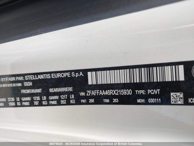 Fiat 500e Red 2024 ZFAFFAA46RX215930 Image 9