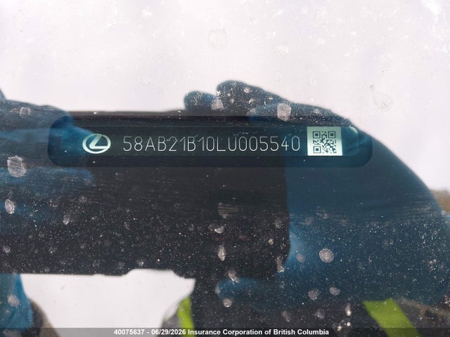 Aukcja sprzedaży 2020 Lexus Es 300h Signature, vin: 58AB21B10LU005540, numer aukcji: 40075637