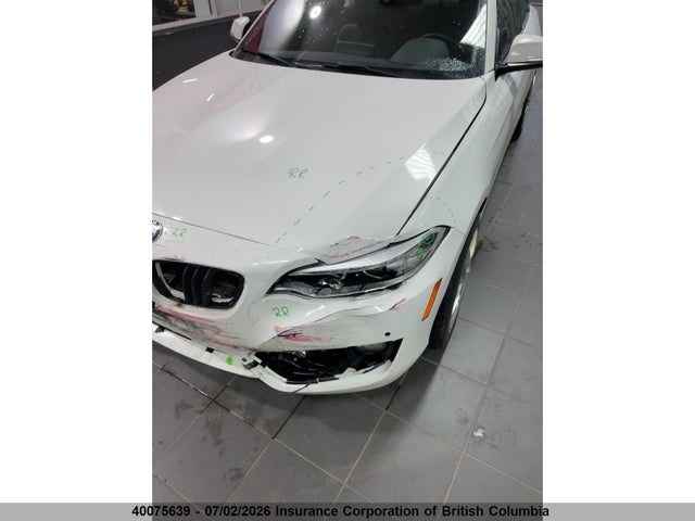 40075639 :رقم المزاد ، WBA1F7C56FV367450 vin ، 2015 Bmw 228i مزاد بيع