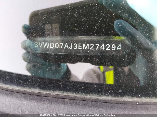 Продаж на аукціоні авто 2014 Volkswagen Jetta Se, vin: 3VWD07AJ3EM274294, номер лоту: 40072800