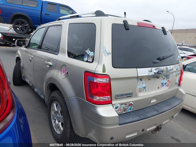 2012 Ford Escape Limited მანქანა იყიდება აუქციონზე, vin: 1FMCU9EG3CKA86615, აუქციონის ნომერი: 40075645