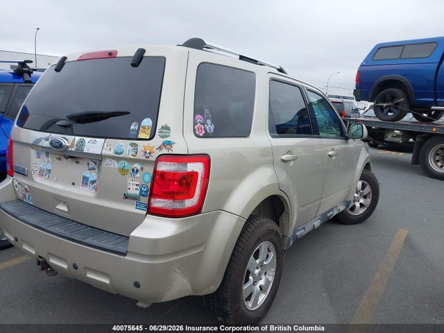 2012 Ford Escape Limited მანქანა იყიდება აუქციონზე, vin: 1FMCU9EG3CKA86615, აუქციონის ნომერი: 40075645