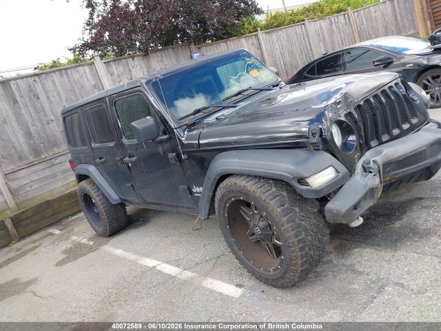 2019 Jeep Wrangler Unlimited Sport მანქანა იყიდება აუქციონზე, vin: 1C4HJXDG4KW564539, აუქციონის ნომერი: 40072589
