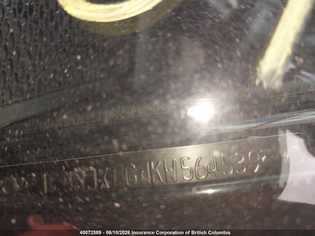 2019 Jeep Wrangler Unlimited Sport მანქანა იყიდება აუქციონზე, vin: 1C4HJXDG4KW564539, აუქციონის ნომერი: 40072589