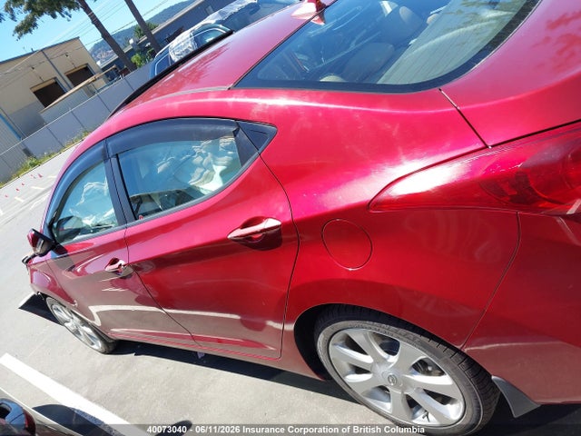 40073040 :رقم المزاد ، 5NPDH4AE9BH015436 vin ، 2011 Hyundai Elantra Gls/limited مزاد بيع