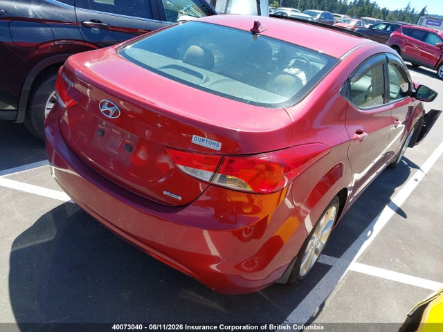 40073040 :رقم المزاد ، 5NPDH4AE9BH015436 vin ، 2011 Hyundai Elantra Gls/limited مزاد بيع