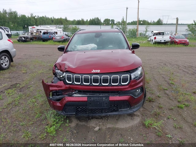 2022 Jeep Compass Latitude მანქანა იყიდება აუქციონზე, vin: 3C4NJDBB4NT114456, აუქციონის ნომერი: 40071095