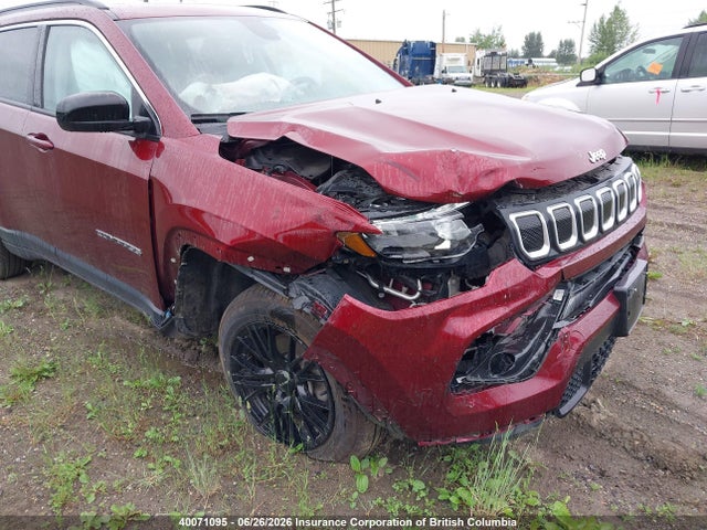 2022 Jeep Compass Latitude მანქანა იყიდება აუქციონზე, vin: 3C4NJDBB4NT114456, აუქციონის ნომერი: 40071095