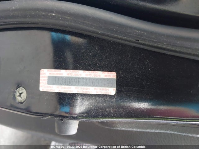 40075666 :رقم المزاد ، JA3AD69F54U603798 vin ، 2004 Mitsubishi Lancer Ralliart مزاد بيع